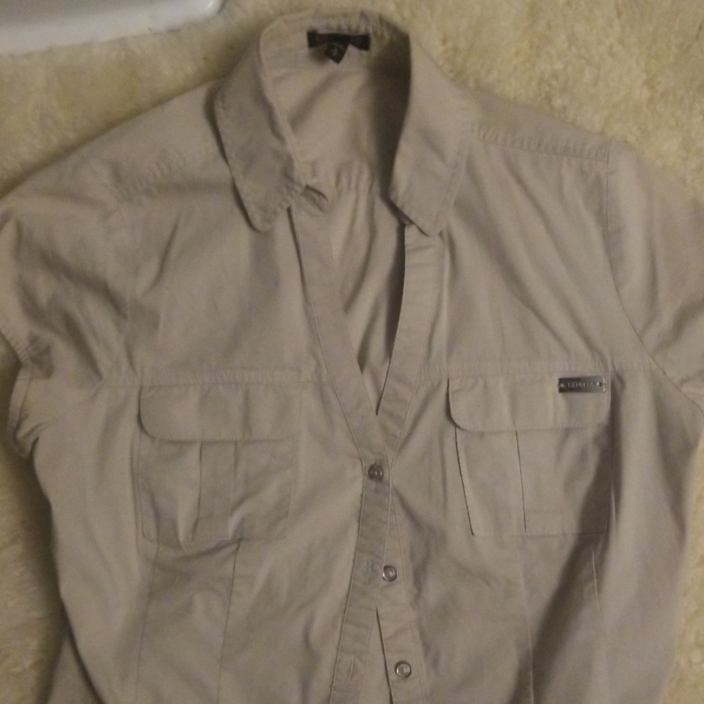 Express essential summer button up